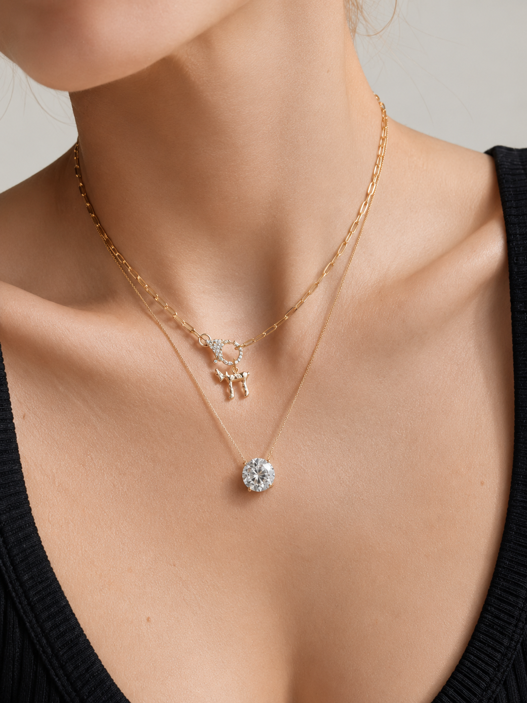 Colar Majesty 11mm - Ouro 18k | Moissanite