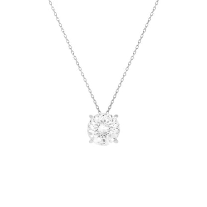 Colar Ponto de Luz 8mm |  Moissanite -  Lapidação Portuguesa