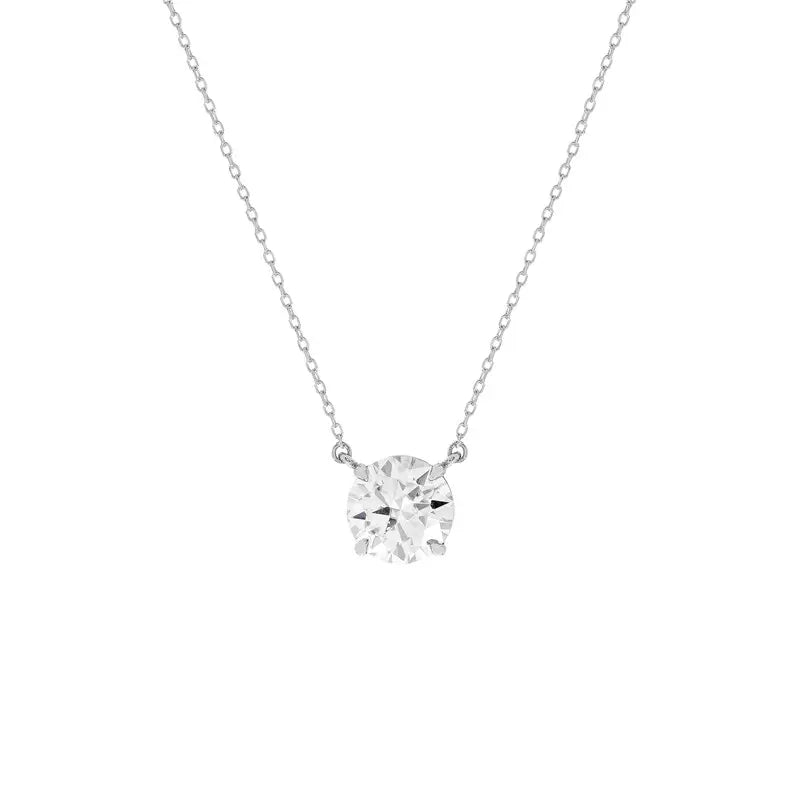 Colar Ponto de Luz 8mm | Moissanite