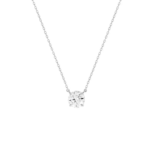 Colar Ponto de Luz 6.5mm | Moissanite