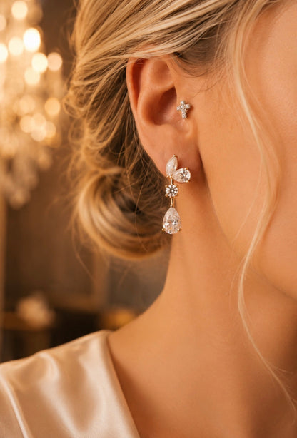 Brinco Magnólia | Moissanite