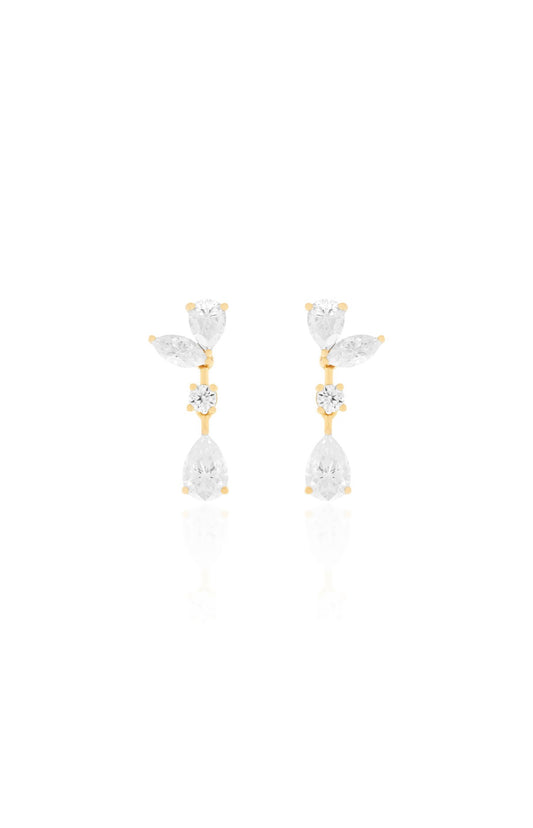 Brinco Magnólia | Moissanite