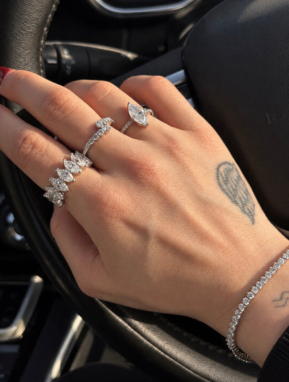 Pulseira Riviera - Moissanite 2mm