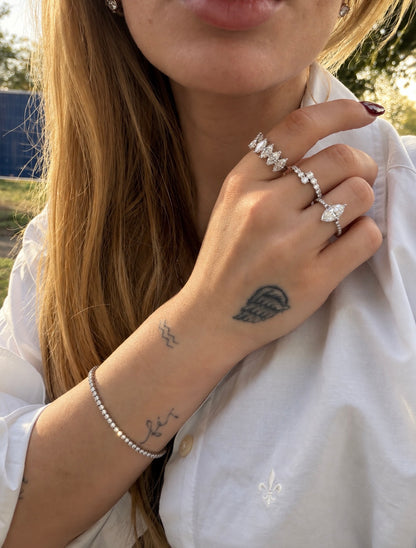 Pulseira Riviera - Moissanite 2mm