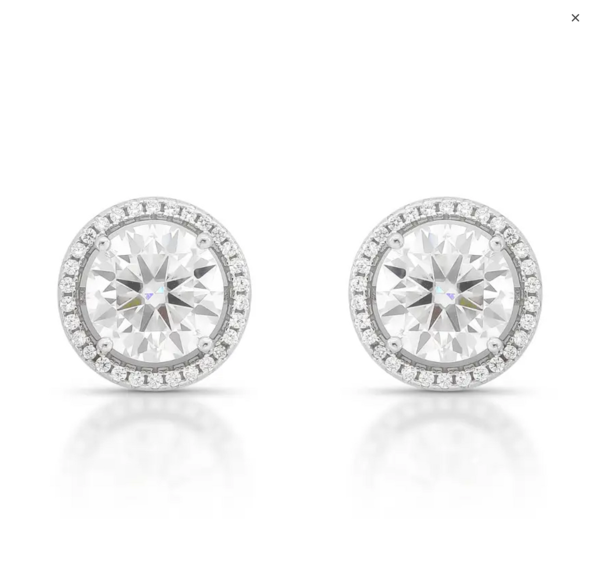 Brinco Eclat Ponto de Luz 15mm | Moissanite