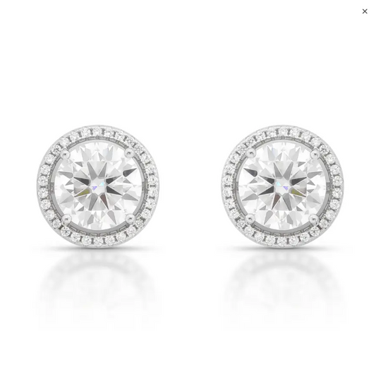 Brinco Eclat Ponto de Luz 15mm | Moissanite