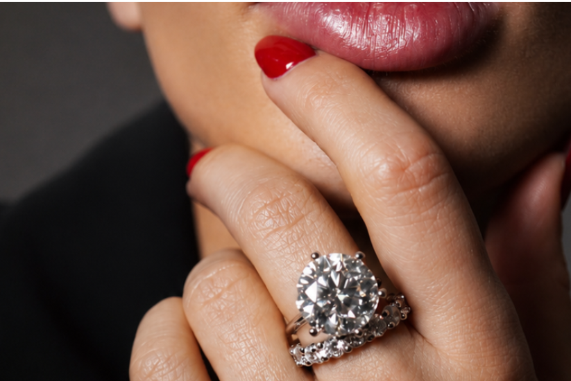 Anel Sovereign 14mm — Moissanite