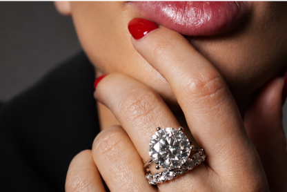 Anel Sovereign 14mm — Moissanite