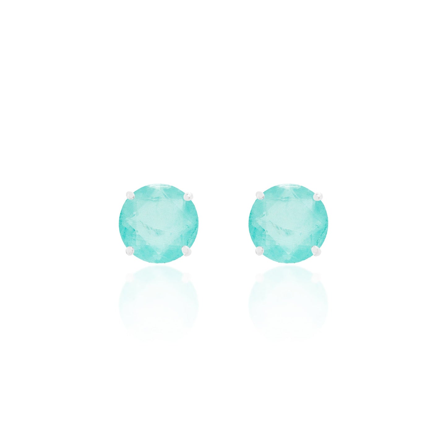 Brinco Chelsea 10mm Esmeralda Colombiana | Lab Grown