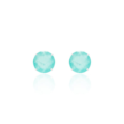 Brinco Chelsea 10mm Esmeralda Colombiana | Lab Grown