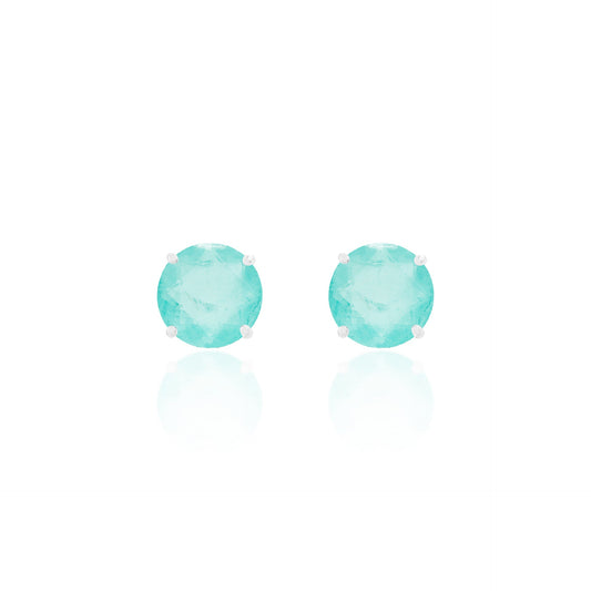 Brinco Chelsea 10mm Esmeralda Colombiana | Lab Grown