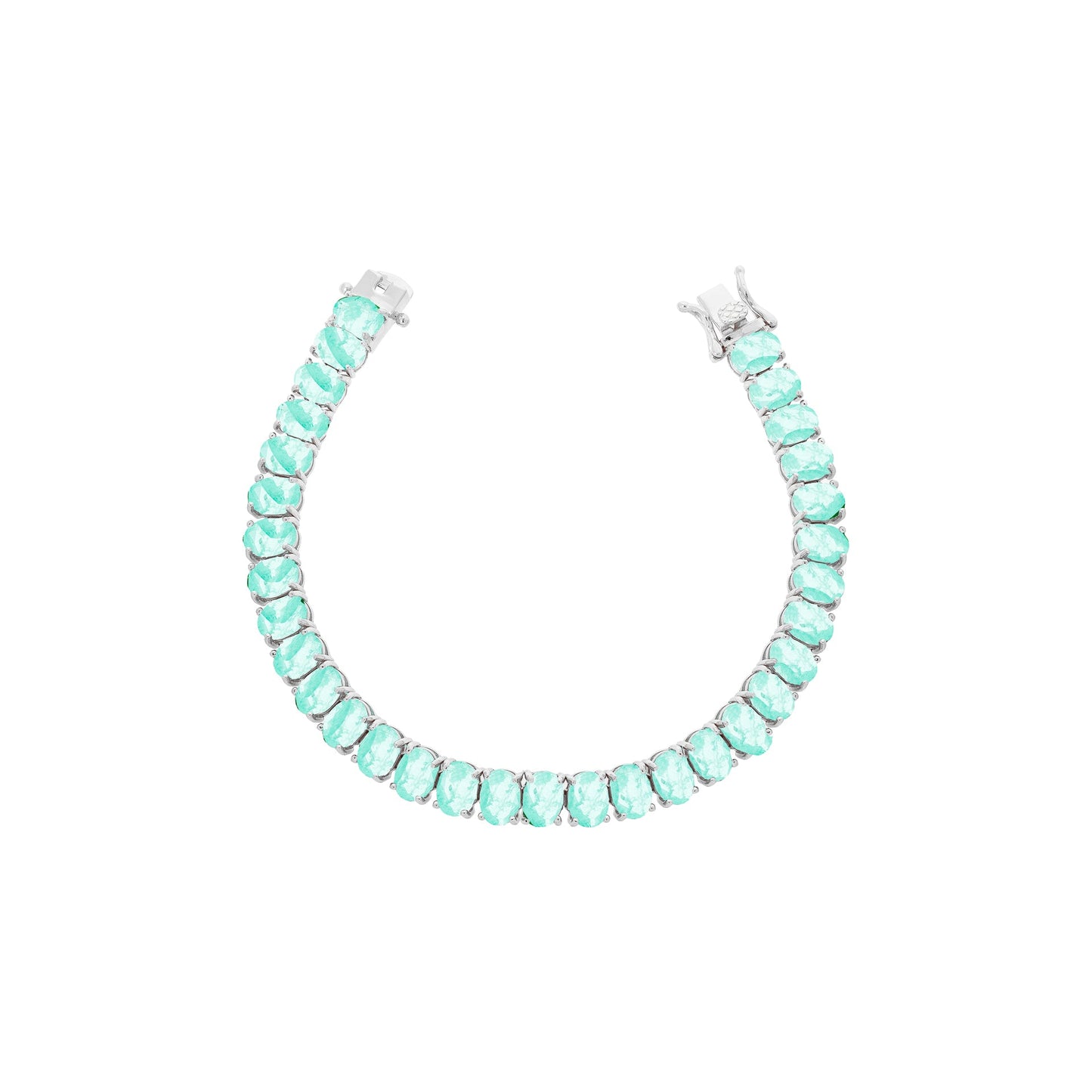 Pulseira Riviera Esmeralda Colombiana 6mm | Lab Grown